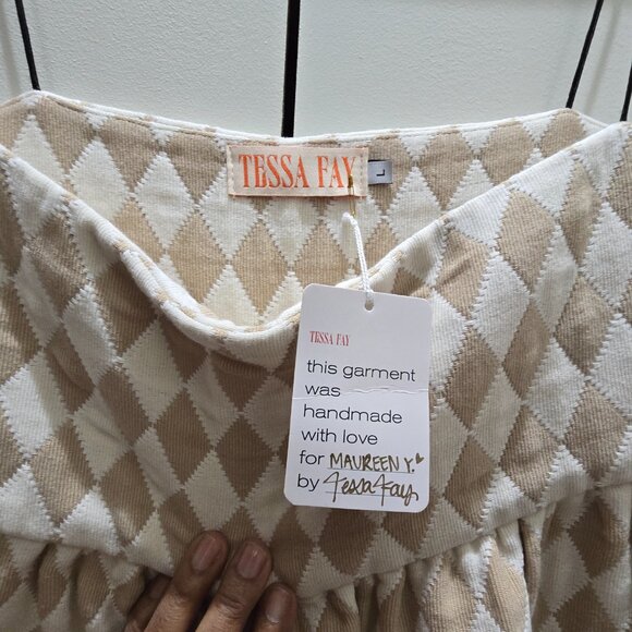 Tessa Fay Toile Midi/Maxi Puff Dress - Diamond Print Toile - Picture 5 of 6